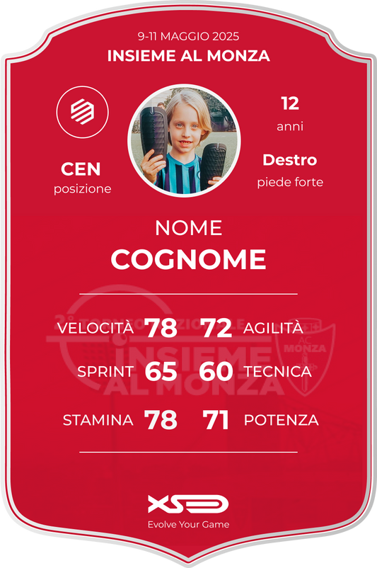 Player Card Soccerment x Sportmade "Insieme al Monza" Edition
